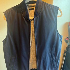 Peter Millar Maruyama Matte Nappa Lambskin Leather Gilet Vest Barchetta M $998